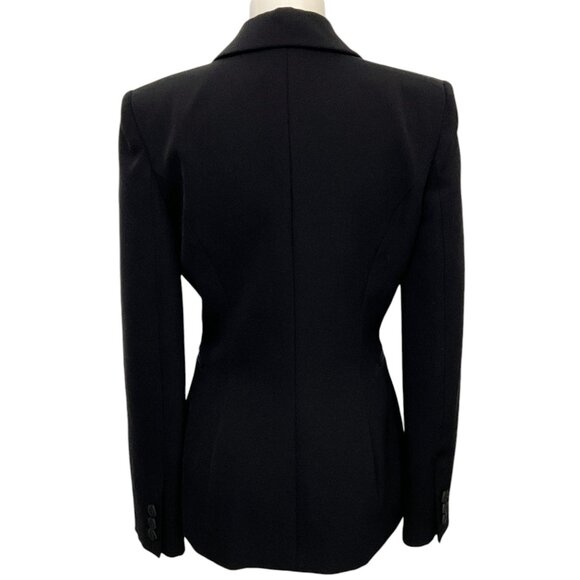 Moschino Couture Black Wool Double Breasted Tuxedo Jacket - Picture 3 of 4